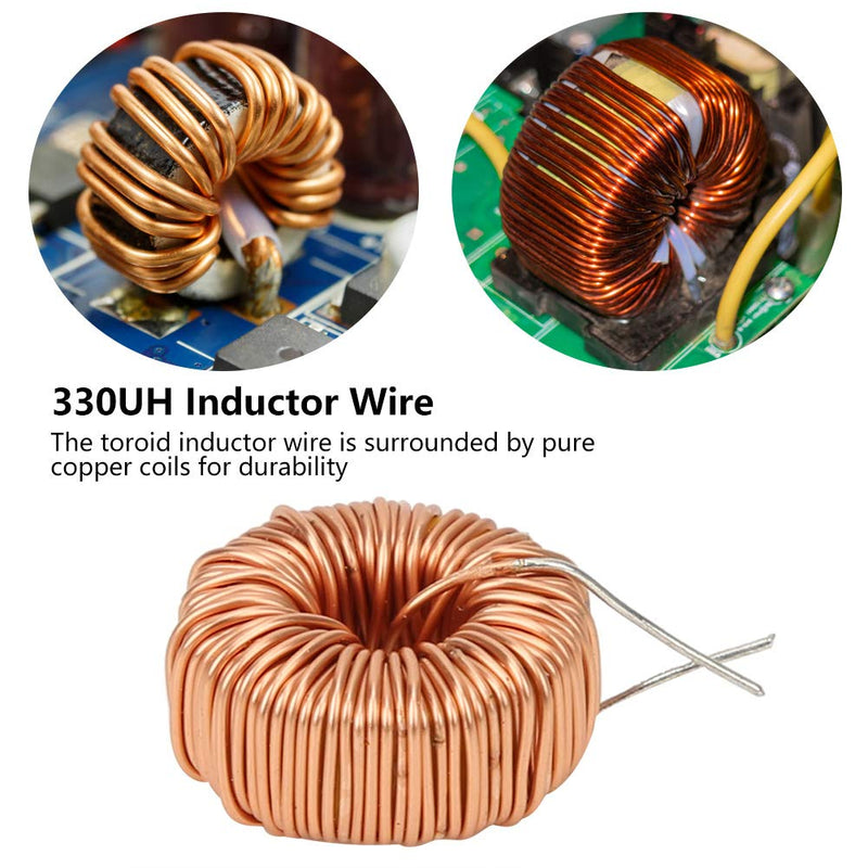 20 pcs Toroid Inductor Kit Small Size Inductance Copper Coil 5026 330UH 3A for Transformers DIY Circuit Board