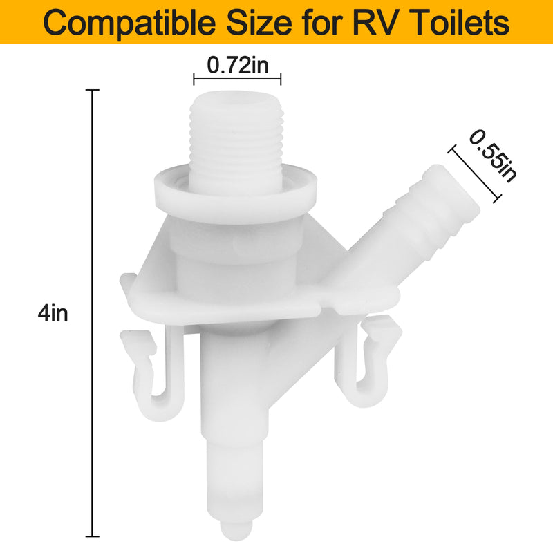RV Toilet Water Valve Replacement Kit Compatible with Sealand Dometic 300, 301, 310, 311, 320, 321,(385311641#),for Pedal-Flush Toilets