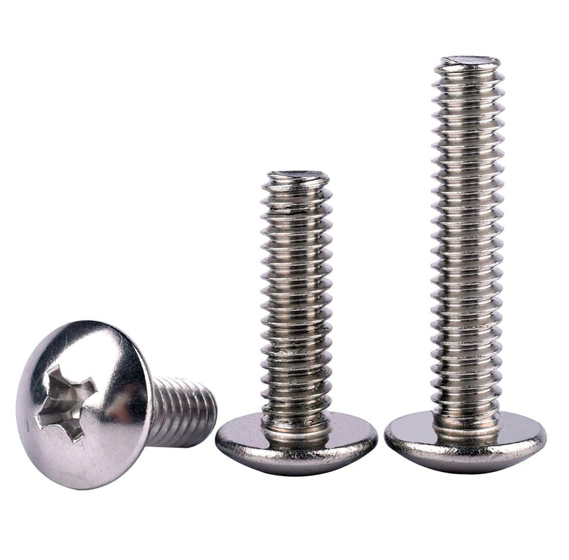 #8-32 x 1/2" Truss Head Phillips Machine Screws, 304 Stainless Steel 18-8, UNC Full Machine Thread, Bright Finish, Quantity 50Pcs #8-32 x 1/2" (50PCS)