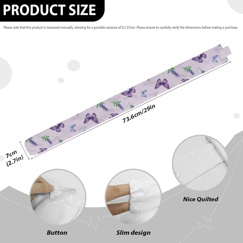 Rnyleeg Purple Stethoscope Cover Scrunchie for Women Butterfly Lavender Stethoscope Sleeve for Nurses Doctors Universal Medical Stethoscope Accessories for Work