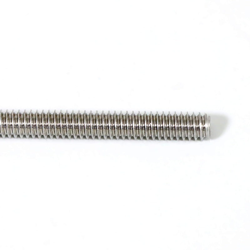 Stainless Steel Fully Threaded Rod, 1/4" -28 Thread Size, 12" Length, Right Hand Threads, 4 Pieces