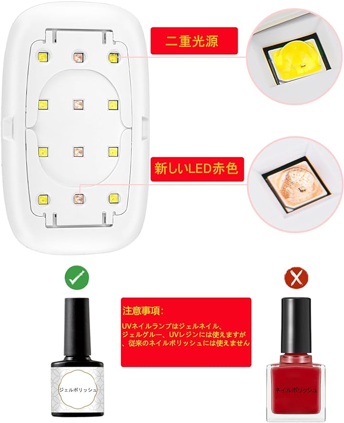 UV Light Resin Gel Nail Light Dryer LED Curing Light for Resin Craft and Gel Red Blue Lamp Beads Triple Light Source Folding Timer Setting New - NewNest Australia