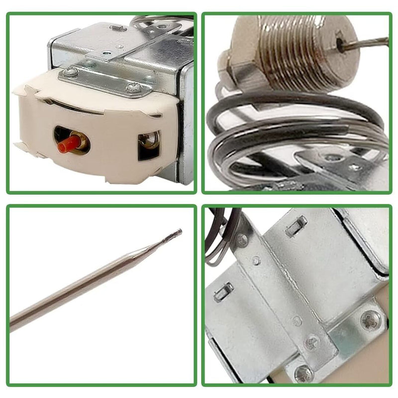 PP10084 High Limit Thermostat Switch for Pitco Fryer - 1/4" Thread MPT Stuff Box, 450°F/230°C Safety Rating, Ideal for VF35, MGII, SG14, 35C+, 45C+, 18S, 18, E500D Models