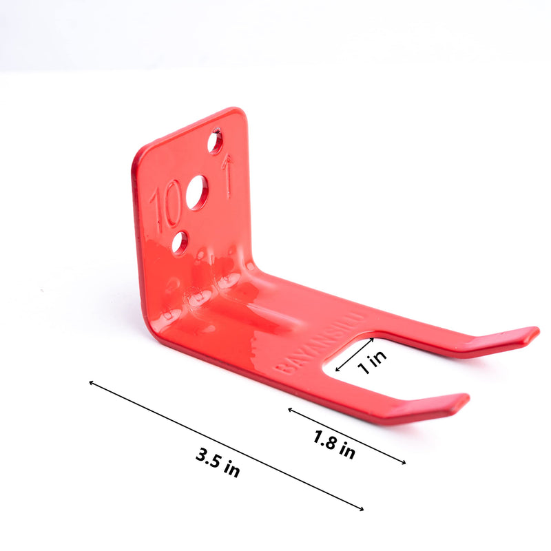 4 Pack Universal Fire Extinguisher Bracket, Fire Extinguisher Mounts & Brackets for 5 to 13 lbs, Universal for All Extinguishers with Valve Body Slots, Holder for Dry Chemical and Water Extinguishers
