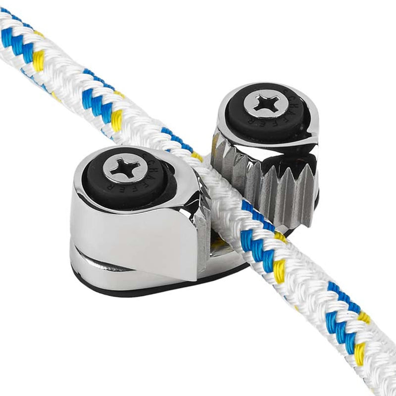 Boat Cam Cleat with Wire Ring Sailboat Pilates Equipment 316 Stainless Steel Mirror Polished For Wire Sizes Up To 10mm/0.39in Boat Pilates Equipment
