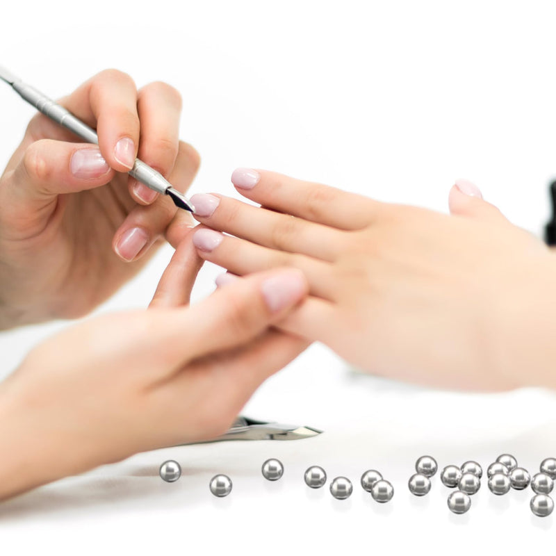 125PCS Paint Mixing Balls, 316 Stainless Steel 0.16” Nail Polish Balls, High Temperature Resistant Mini Metal Bearing Ball for Mixing Nail Polish, Oil Paint, DIY Projects 0.16 inch 125pcs