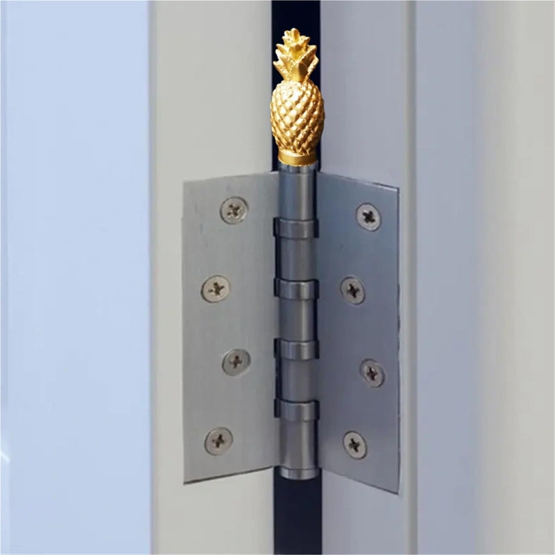 Pineapple Hinge Heads Decorative Topper Set of 6,Door Hinge Toppers for Home Decoration Door Hinge Toppers，Magnetic Hinge Head Toppers Cute Magnetic Hinge Heads Figurines