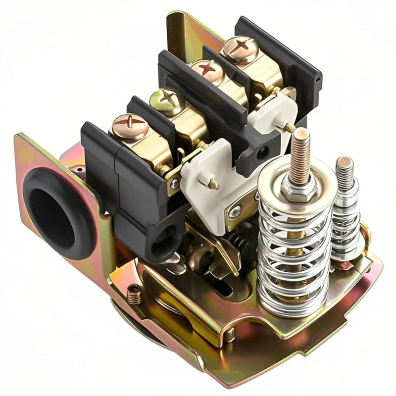 Pressure Switch for Well Pump 40-60 PSI, Adjustable, 1/4" NPT Thread, Automatic Water Pump Control Switch, Grey