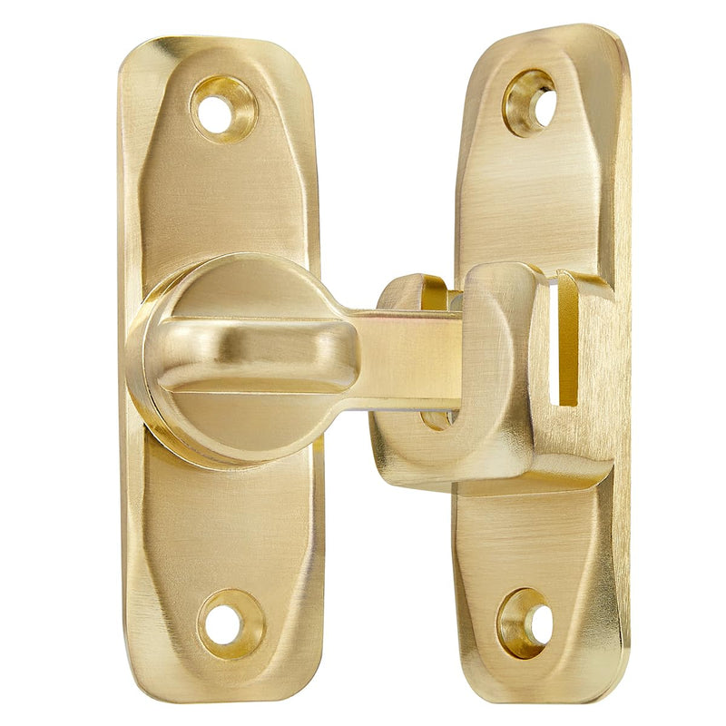 4 Packs Barn Door Latches,Gold 90/180 Degree Gate Lock,Zinc Alloy Right Angle Door Lock Latch,Flip Gate Latches Hardware,Door Security Sliding Door Latch Lock fo Cabinets,Bathroom,Barn Door Gold 4