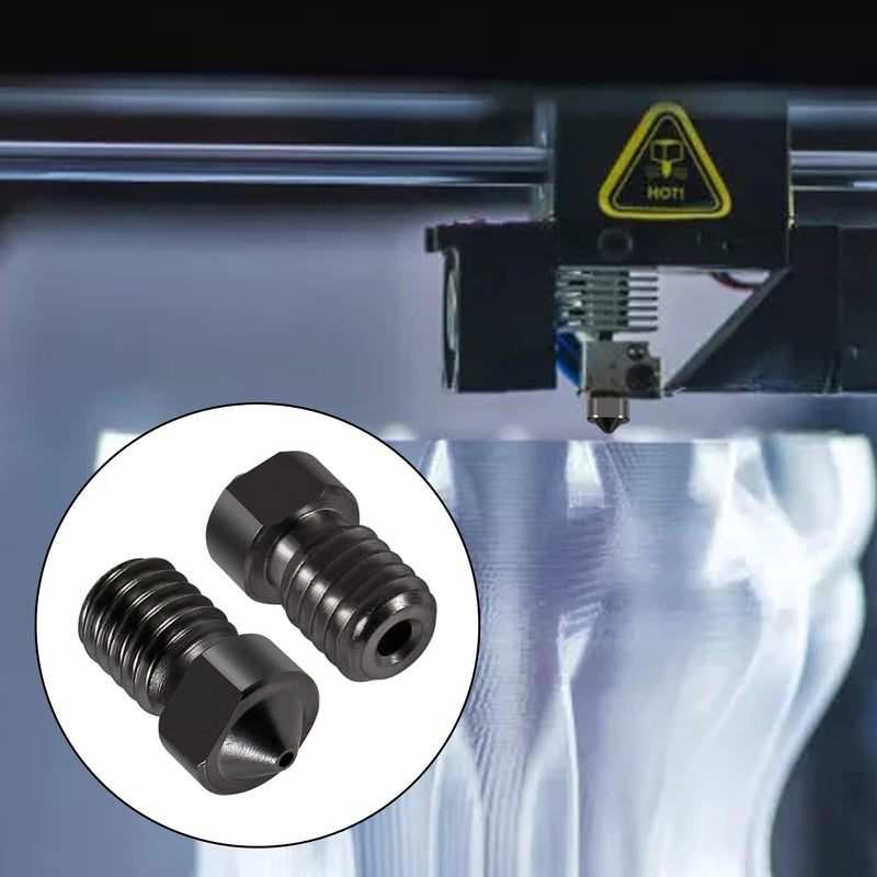 20PCS Hardened Steel Nozzle 0.2mm，0.4mm，0.6mm，0.8mm, Works with E3D V6 V5 Hotend Extruder Printer Ender3 E3D Hot End Titan Extruder Prusa i3 for 3D Printer 1.75mm Filament 20pcs Mix