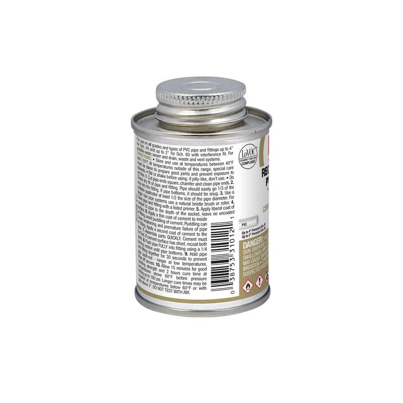 Oatey Oatey-31012, 4 oz, Clear, 4 Fl Oz