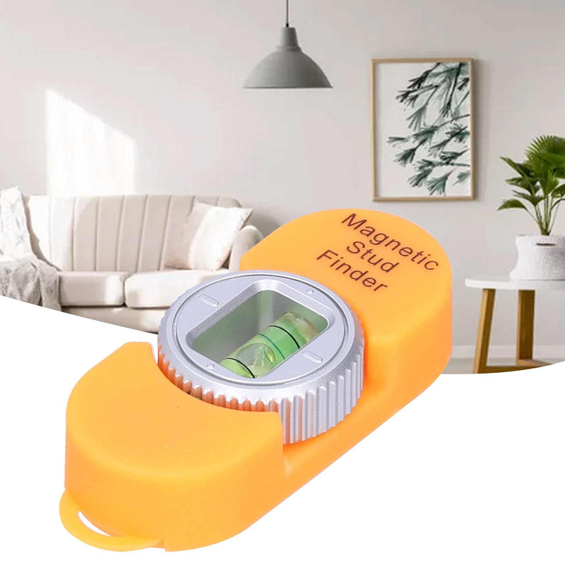 Hilitand Stud Detector, Magnetic Stud Finder with Level, Easy Marking, No Batteries Required, for Steel Nails Screws, Wood Studs, Remodeling, New Construction, DIY Projects(Orange)
