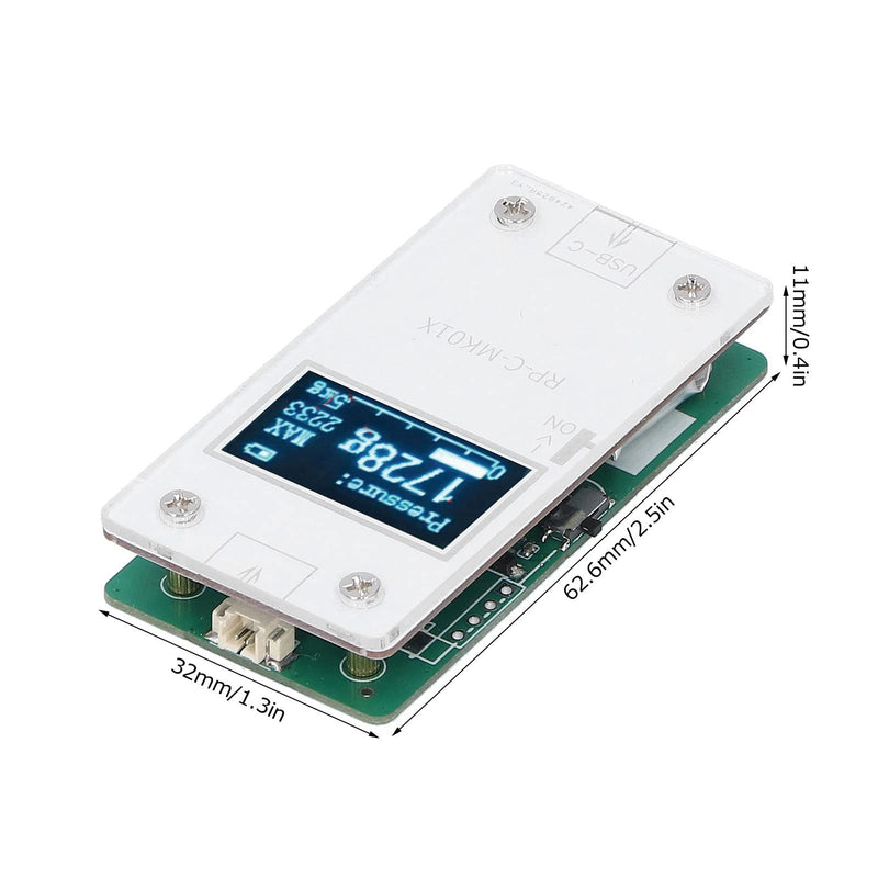Qinlorgo Pressure Sensors Display Module, 32x62.6x11mm Copper Clad Laminate Ultra Thin Flexible Pressure Sensitive Film Pressure Sensor + Pressure Display Module