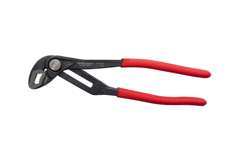 VAMPLIERS PYTHON 10" Plumbers Slip Joint Pliers Water Pump Pliers Quick Adjusting Groove Joint with Unique Screw Extractor Jaws
