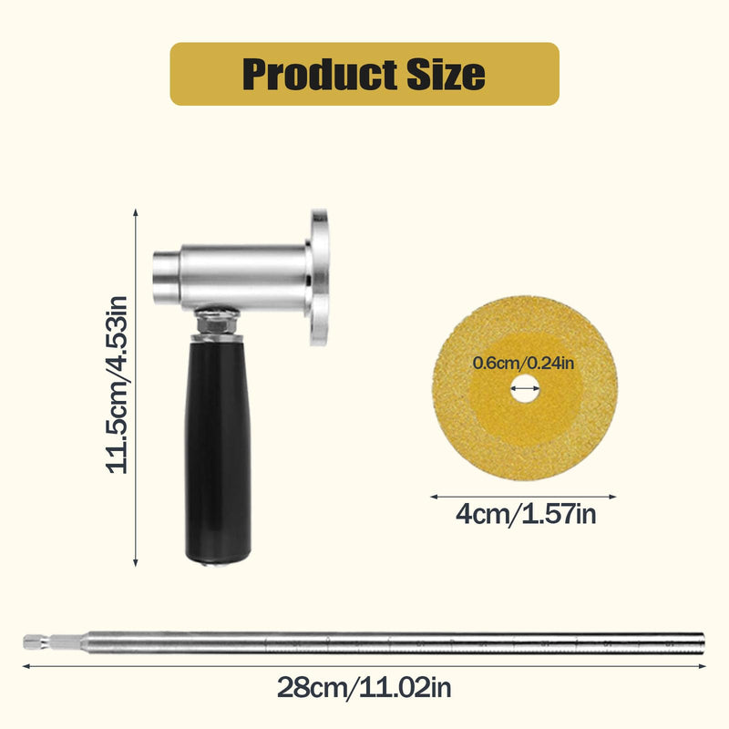 7-Inch PVC Pipe Cutter Tool for Drill-Internal/Inside Pipe Cutting with Diamond Wheel,Hex Shank&Adjustable Depth Handle-Fast,Clean Cuts for Plumbing,Irrigation,DIY Projects