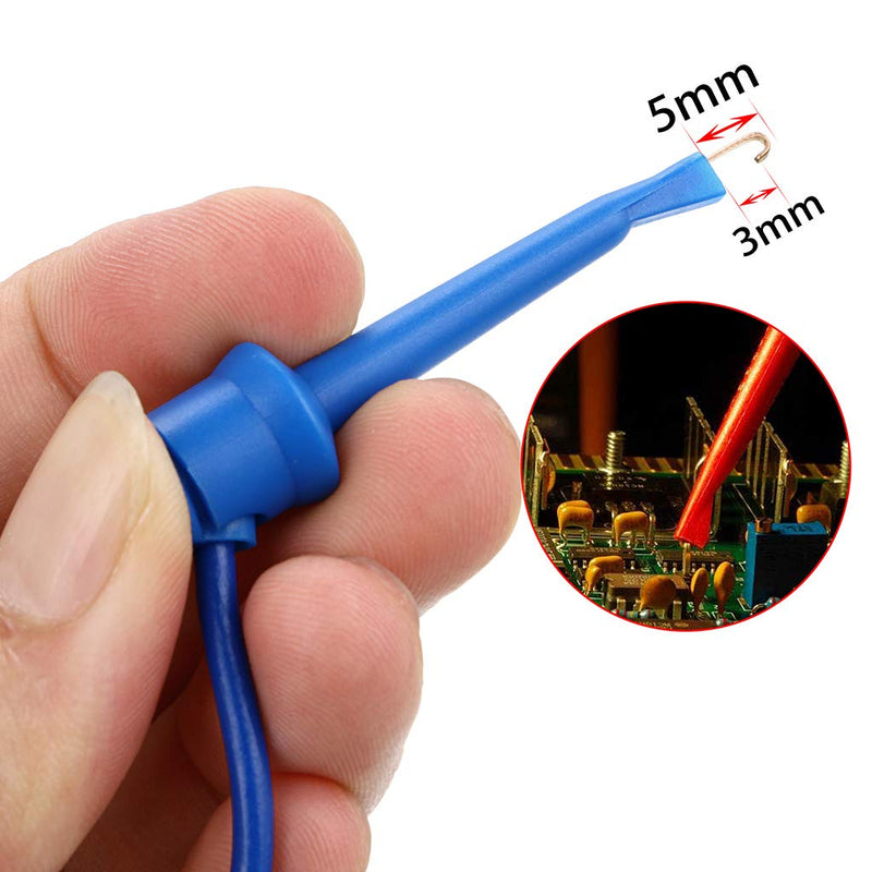 Sumnacon 39 Inch Multimeter Test Lead Set - 5 Pcs Stackable Banana Plug to Test Hook Wire Cable Kit with Protective, Flexible Wire Leads for Electrical Testing 500V/5A 3.3Ft/1M