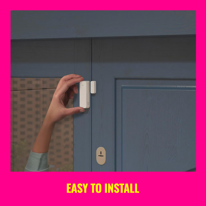 WiZ Connected Contact Sensor 2-Pack - Home Monitoring, Home Automation, Real-Time Alerts, Light Alarms, Easy Setup 2 Pack