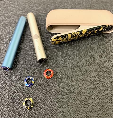 Compatible IQOS Irma Ring Set 3 Piece Set Black, Red, Blue Gold Gradient (Compatible) - NewNest Australia