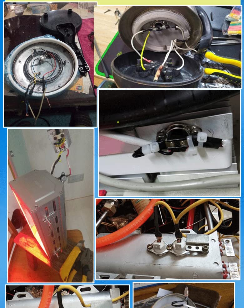Fielect KSD301 Thermostat Temperature Control Switch,Adjust Snap Disc Temperature Switch 140°C Normally Closed 2 Pcs 140c