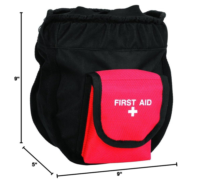 Weaver Leather Arborist Ditty/First Aid Bag , Black/Red - PawsPlanet Australia