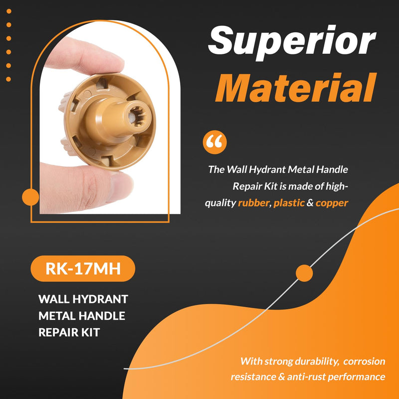 RK-17MH Repair Kit, Metal Handle fit for Woodford Model 17 Outdoor Faucets, Wall Hydrant Repair Kit Frost-Proof Design (12Pcs) RK-17MH - NewNest Australia