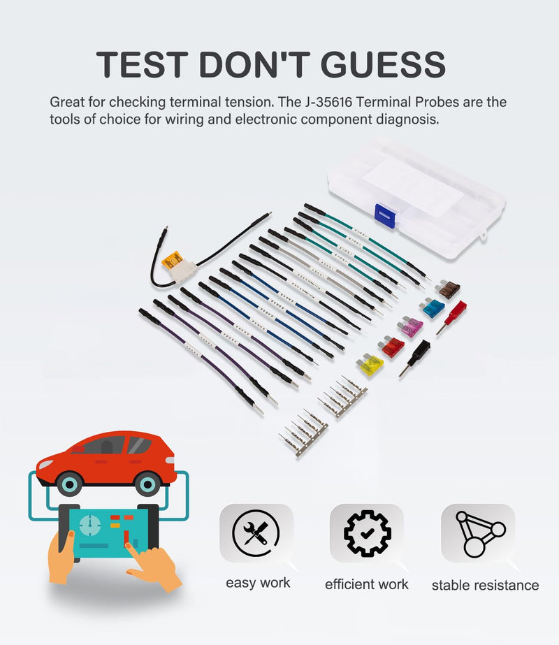 Yoursme J-35616, TP-300-A Terminal Probe Test Kit for GM Vehicles- an Affordable Alternative for EL-35616-300-A, 35616, J-35616 (Set of 26 with Box)