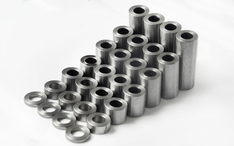 Steel Spacer 1/2" OD x 5/16" ID, Round Spacer Unthreaded Standoff Bushing Plain Finish, Fits Screws, Bolts 5/16" or M8, Metal Spacers Online (1/2" Length, 10 Pack) 1/2" Length