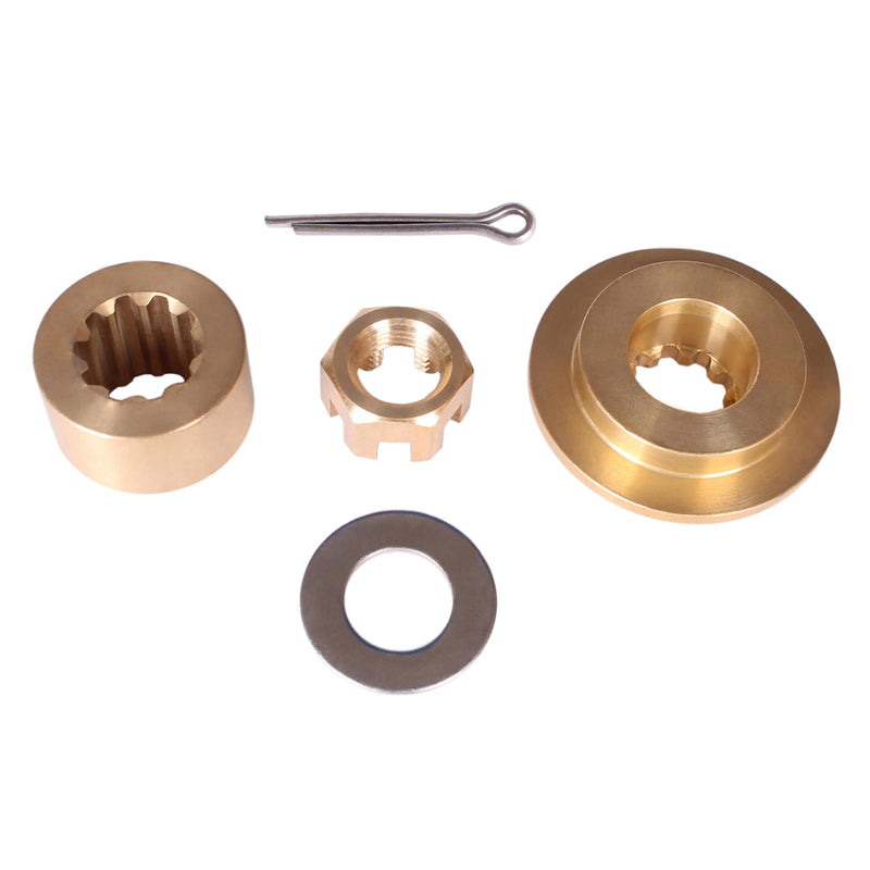 Boat Engine 57632-95J00 Stopper Propeller Bush / Thrust Washer, 57633-96300 09160-14028 Spacer, 09141-14008 Prop Nut Hardware Kit for Suzuki 25HP 30HP DF25 DF30, 5037037 5032105 for Evinrude Johnson