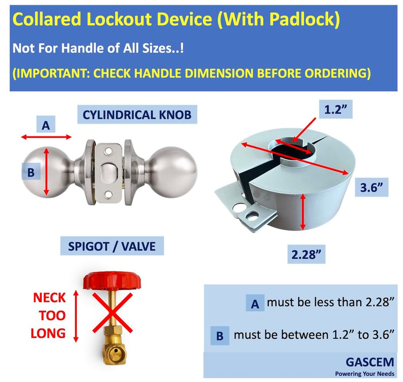 Door Knob Lockout Device (Matt Silver, 1 Padlock). Door Handle Lock - Prevents Doorknobs from Turning and Access to Keyhole. Childproof Door Knob Cover. Matt Silver