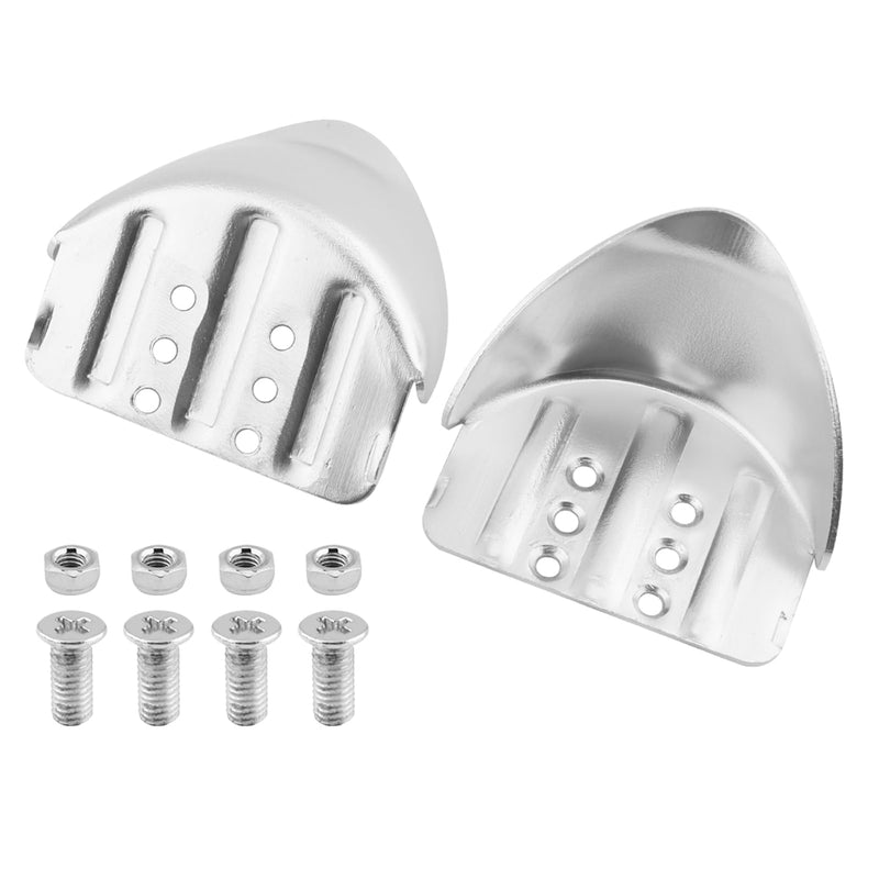 2 Pack Drywall Stilts Heel Bracket Replacement Kits, Stilt Heel Bracket Replacement Kit Aluminum Adjustable Part for Painting(Silver) Silver