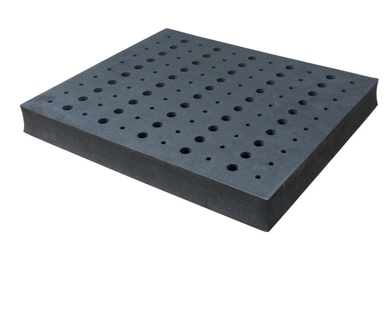 POWERTEC Router Bit Tray for 110 Bits. 50 1/2" and 60 1/4" Shank, Router Bit Holder, Woodworking Tools Form for 1/2" & 1/4" Shank Router Bits (71046) Router bit tray, 110 Holes