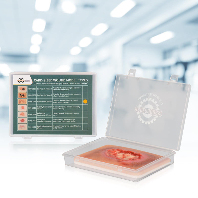 Wet Necrotic Wound Simulation Model | Wound Packing Trainer for Medical Education, Wound Care Demonstrations Tool