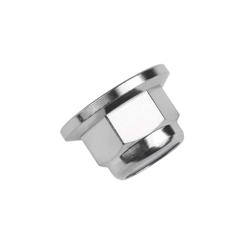 Titanium M6 M8 M10 M12 M14 Nuts Flange Nylon Lock Nut Pack of 6 (M10 Pitch 1.5mm) M10 Pitch 1.5mm