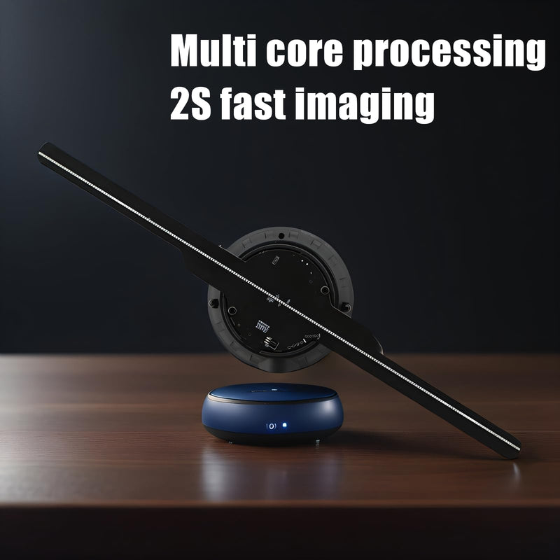 3D HologramFan,12.6-Inch Missyou 3D Holographic Projector Holographic Christmas Tree Advertising Display with Remote and Bluetooth ,700 Video Library for Business Store Signs,Bar,Casino,Party 12.6-inch(APP+WIFI+Remote+Bluetooth)