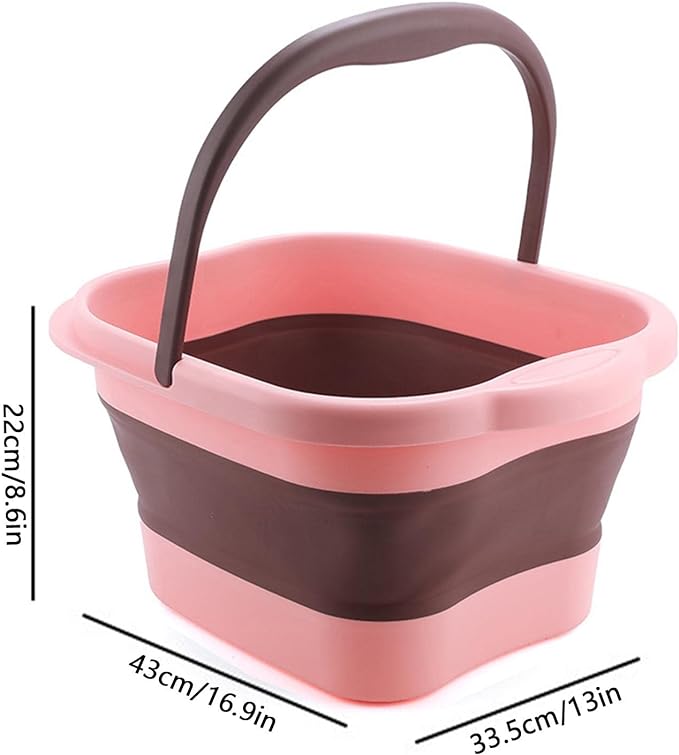 Foldable Foot Bathtub, Foldable Soak Basin Foot Spa Massage Bucket with Handle | Spa Basin for Relax Fatigue, Help Sleep, Foot Spa, Family Spa Pedicure, Save Space - NewNest Australia