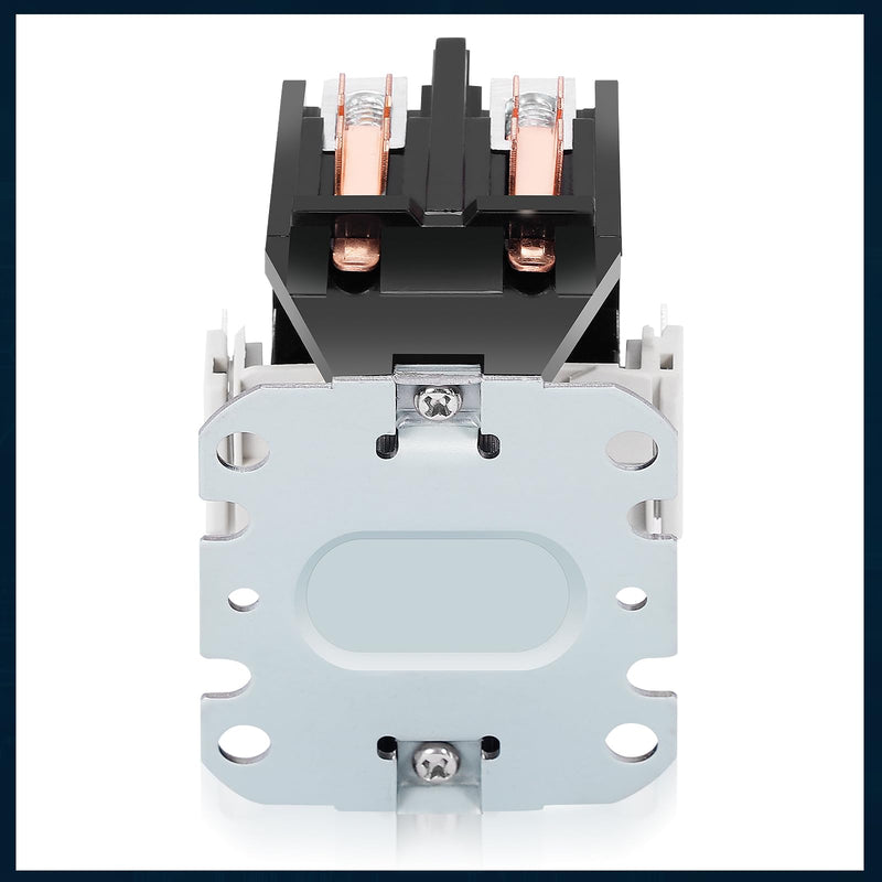 HVAC Motor Contactor, 24V 40 Amp Coil 2 Pole Replacement Relays Compatible with C230B, Air Conditioner, Heat Pump, Refrigeration Systems