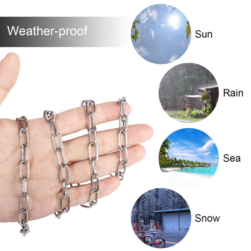 Metal Utility Chain, 304 Stainless Steel Safety Chains Clothesline Har ...