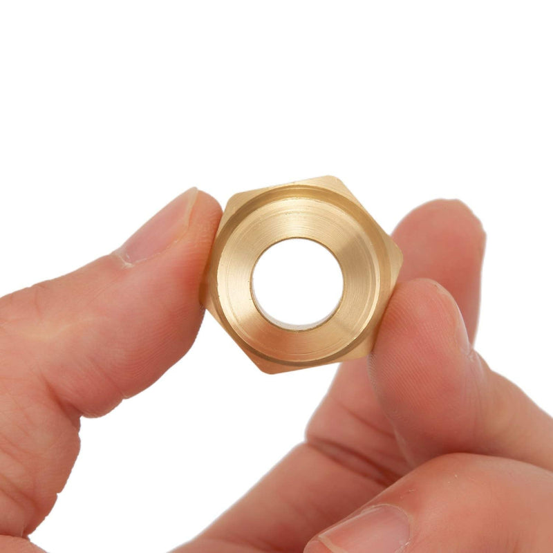 3 PCS Metals Brass Couples Tube Fitting Half Union Gas Adapter 1/2" Flare x 1/2 Inch NPT Male Pipe Connector 3PCS 1/2 Flare x 1/2 NPT