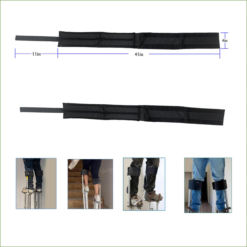 2Pcs Premium Padded Foam Drywall Stilt Straps, Comfortable Wearing and Pressure Relief, Compatible with All Stilt Brands, Ideal for Drywall Workers and Construction Workers"