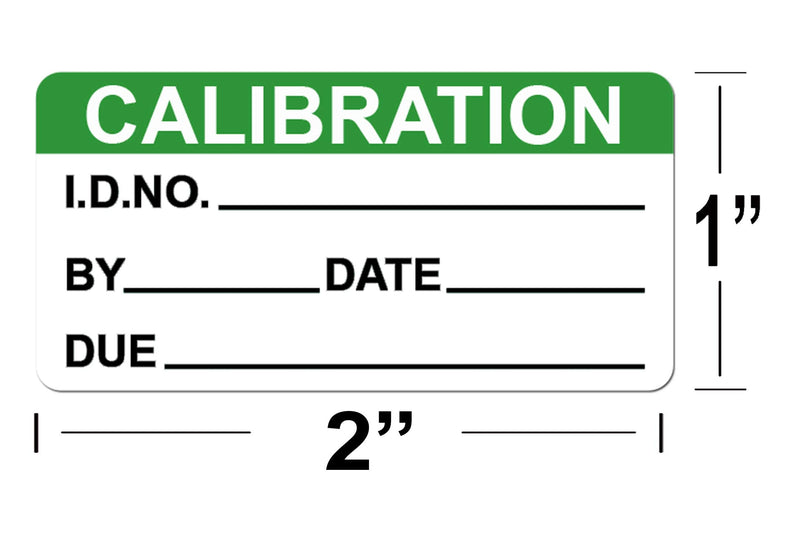 Self Laminating Calibration Labels 1x2 Inch Write-on Calibration Stickers with Spiral Bound Cover for NIST Calibration ISO-900 Calibrate Equipment Inspection Safety Label Quality Control (1 x 2 Inch) 1 x 2 Inch