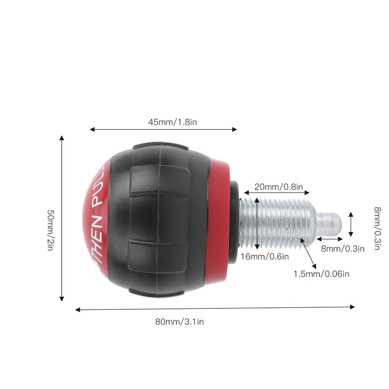 Weight Stack Pin, Durable Synthetic Handle Pull Pins 5 Pack M16 50x45mm for Home Gyms Commercial Fitness Centers Weight Training Enthusiasts Equipment Replacement