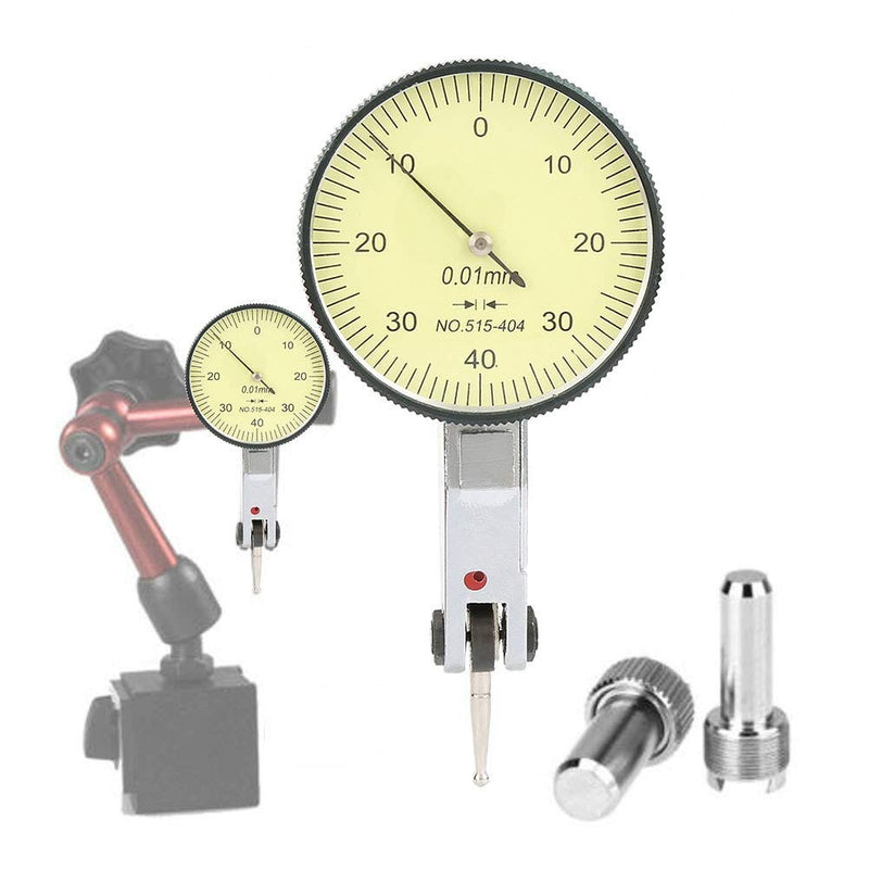 Dial Test Indicator, Lever Test Indicator Aluminum Dial Gauge Meter Tool for Precise Measurement