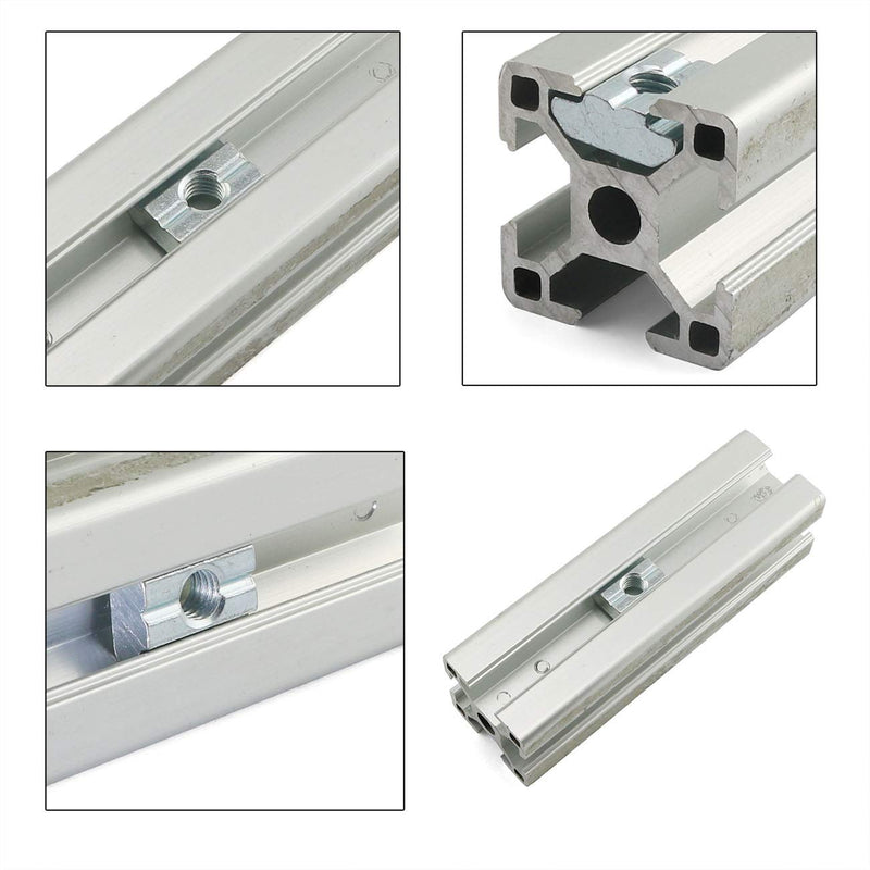 24pcs 20 Series 2020 Series M6 T-Nut Sliding Nut T-Slot Nut for 6mm Aluminum Extrusion Profile 2020 Series Slot Groove 24 2020series M6