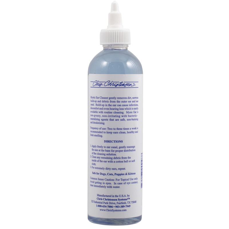 Chris Christensen Mystic Ear Cleaner for Dogs, Gentle & Non-Greasy, Cleans and Freshens, Quick Drying, Groom Like a Professional, Made in the USA, 8 oz 8 oz.