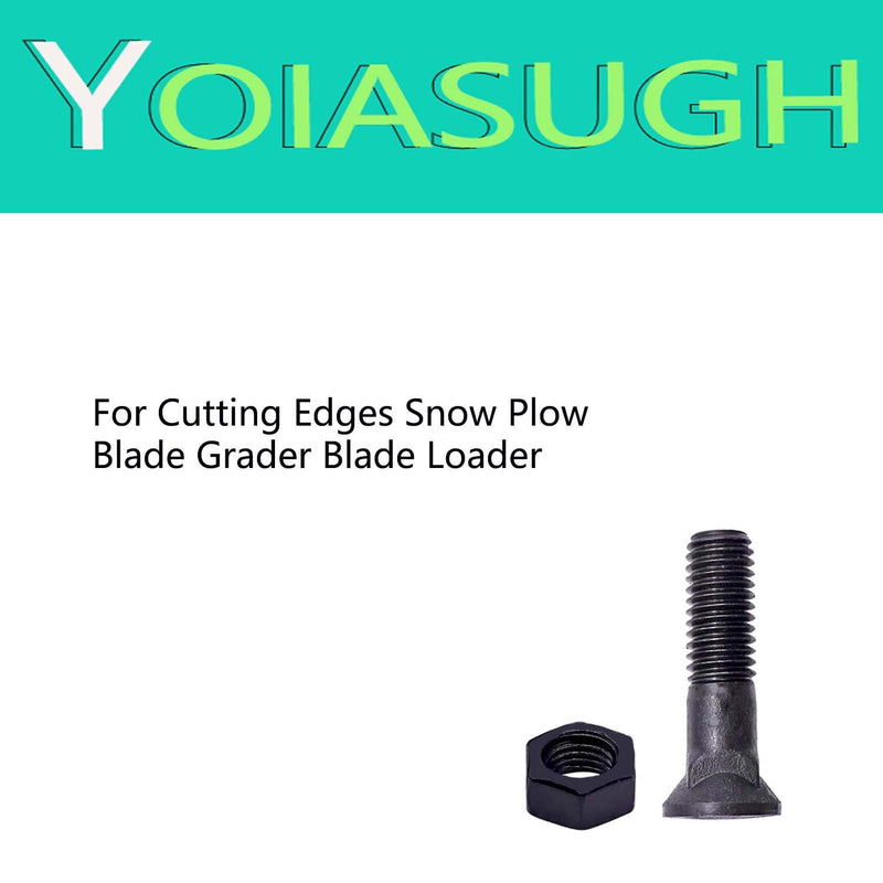 4 Set Blades Cutting Edge Plow Bolts & Nuts 5/8"-11 x 2-1/4",Grader Blades Bolts & Nut,Cutting Edge Bolts 5/8" for Snow Plow Blade,Grader Blade,Loader Blade