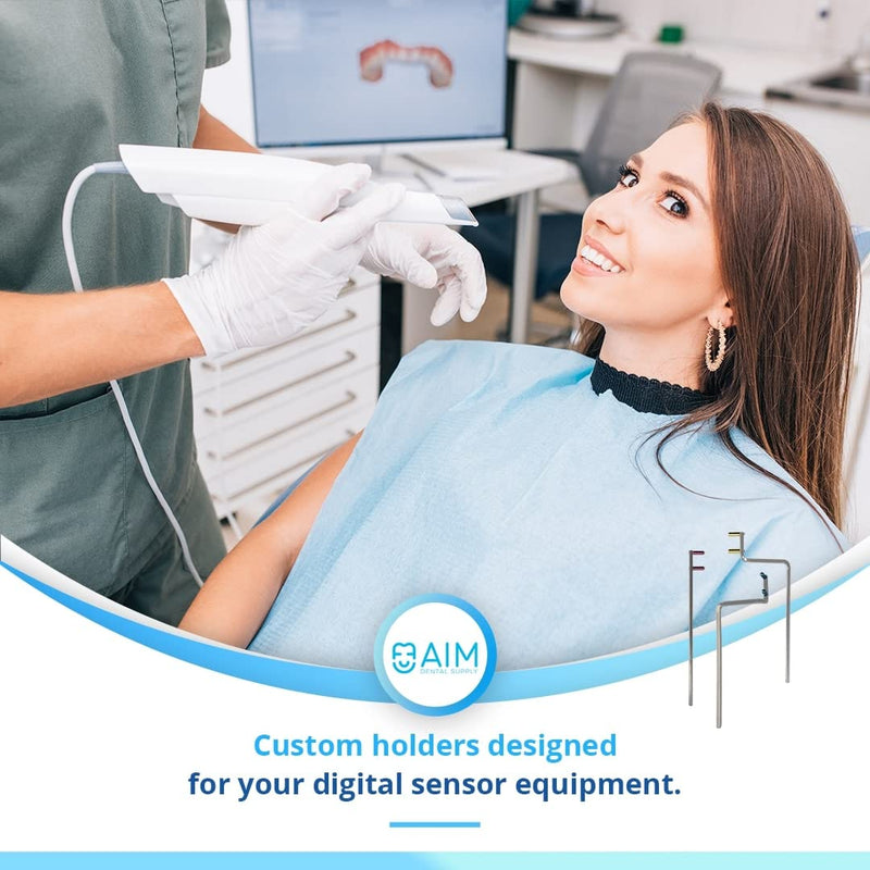 ADS - Dental X-Ray Positioning Indicator with Alignment Arm, Anterior, XCP Style, Rinn FPS 3000 Autoclavable, by Aim Dental Supply- Anterior (3, Blue, Aligning Arm) 3