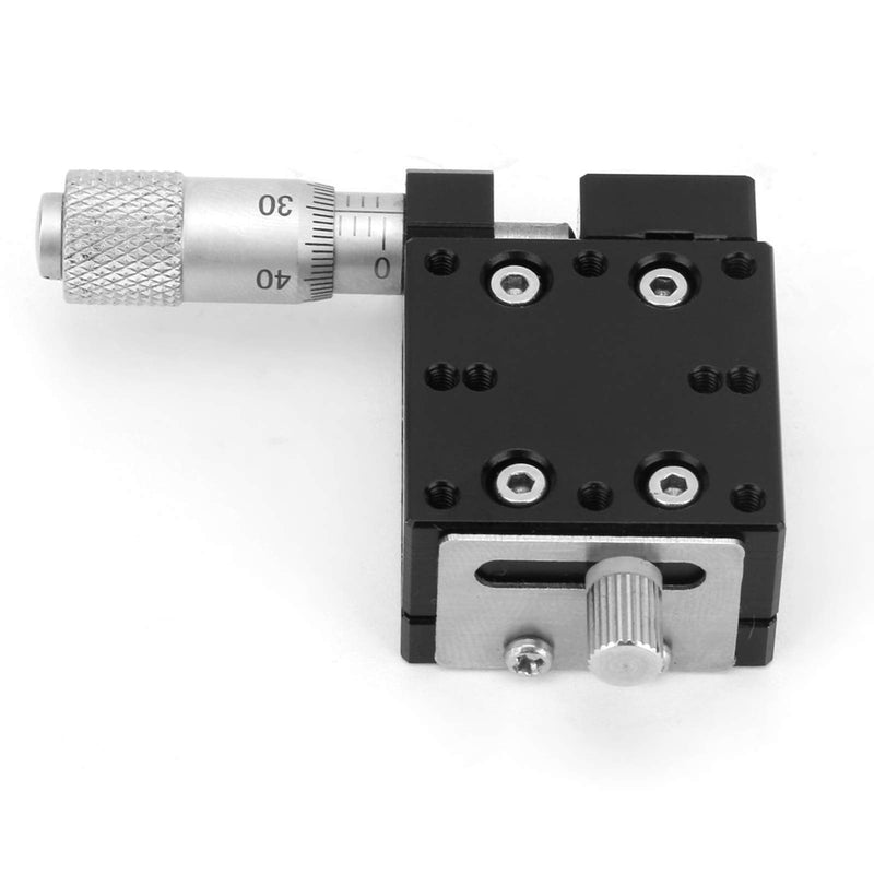 Walfront SEMX25-AS X Micrometer Linear Stages Manual Precision Linear Stage 25 * 25mm Fine-Tuning Cross Roller, Knives and Accessories