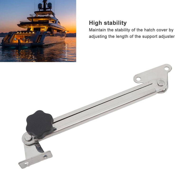 Aramox Stainless Steel Marine Hatch Lid Stay Support Adjuster, Retractable 6in to 11in, Ideal for Boats and Yachts