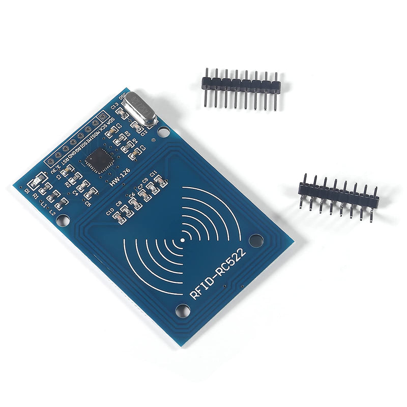 4Pcs RC522 RFID Module Kit RF RC522 Reader IC Card Sensor Module with S50 White Card and Key Ring RFID Sensor Module 4PCS
