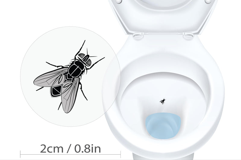 Urinal Fly Bulk Pack (13 Targets) Toilet Target Stickers for Toilets and Urinals with Sticker Applicator Tool, Sticks on Wet Surface, Toilet Targets for Toilet Training Boys, Aiming Targets for Boys